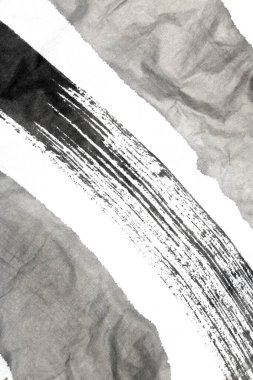 Tek Renkli Siyah Mürekkep Hafifçe Gradyan Arkaplanını Damla Çizgileri ve Kağıt Tanesine Gri Renklerle Yıka
