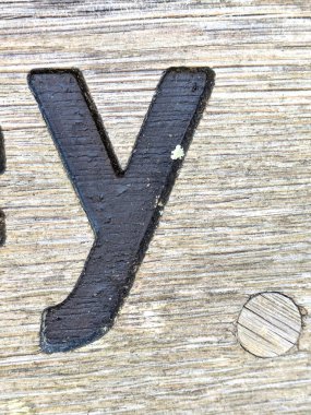 Sıkıntılı Durum Tipografisi ile Yazılan Kelimeler Fidye Mektubu Y 'yi Buldu