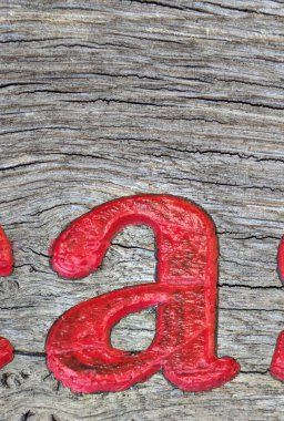 Sıkıntılı Durum Tipografisi ile Yazılan Sözcükler Fidye Mektubu A 'yı Buldu