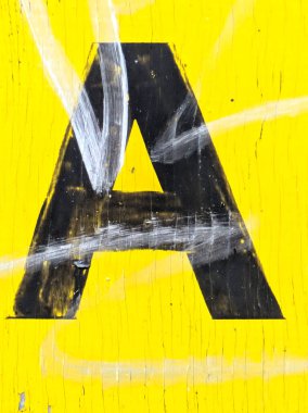 Sıkıntılı Durum Tipografisi ile Yazılan Sözcükler Fidye Mektubu A 'yı Buldu