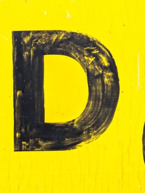 Sıkıntılı Durum Tipografisi ile Yazılan Kelimeler Fidye Mektubu D 'yi Buldu