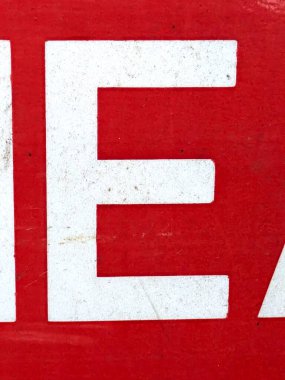 Sıkıntılı Durum Tipografisi ile Yazılan Sözcükler Fidye Mektubu E Bulundu