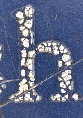 Sıkıntılı Durum Tipografisi ile Yazılan Kelimeler Fidye Mektubu H 'yi Buldu