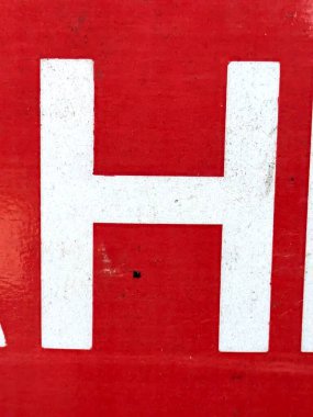 Sıkıntılı Durum Tipografisi ile Yazılan Kelimeler Fidye Mektubu H 'yi Buldu