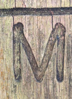 Sıkıntılı Durum Tipografisi ile Yazılan Kelimeler Fidye Mektubu M 'yi Buldu