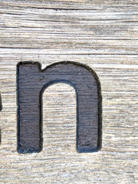 Sıkıntılı Durum Tipografisi ile Yazılan Kelimeler Fidye Mektubu N 'yi Buldu