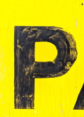 Sıkıntılı Durum Tipografisi ile Yazılan Sözcükler Fidye Mektubu P Bulundu