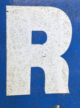 Sıkıntılı Durum Tipografisi ile Yazılan Kelimeler Fidye Mektubu R 'yi Buldu