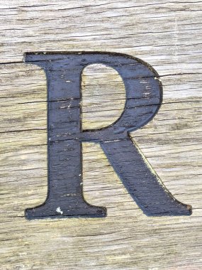 Sıkıntılı Durum Tipografisi ile Yazılan Kelimeler Fidye Mektubu R 'yi Buldu