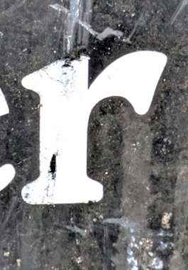 Sıkıntılı Durum Tipografisi ile Yazılan Kelimeler Fidye Mektubu R 'yi Buldu