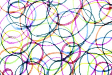 Benekli çember çocuksu Keçeli Kalem Ucu Gökkuşağı Arkaplanındaki Benekli Benekler