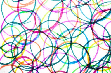 Benekli çember çocuksu Keçeli Kalem Ucu Gökkuşağı Arkaplanındaki Benekli Benekler