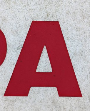 Sıkıntılı Durum Tipografisi ile Yazılan Sözcükler Fidye Mektubu A 'yı Buldu