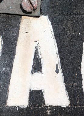 Sıkıntılı Durum Tipografisi ile Yazılan Sözcükler Fidye Mektubu A 'yı Buldu