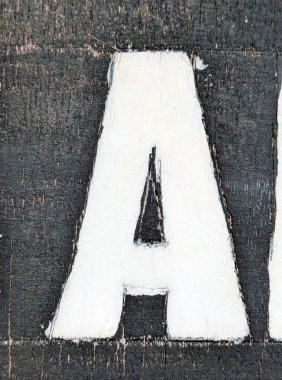 Sıkıntılı Durum Tipografisi ile Yazılan Sözcükler Fidye Mektubu A 'yı Buldu