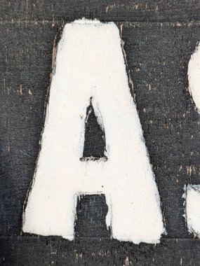 Sıkıntılı Durum Tipografisi ile Yazılan Sözcükler Fidye Mektubu A 'yı Buldu