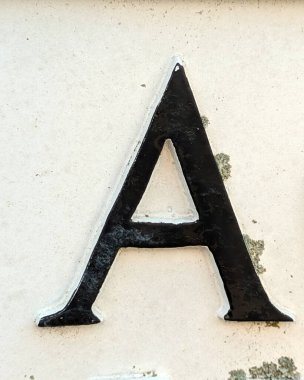 Sıkıntılı Durum Tipografisi ile Yazılan Sözcükler Fidye Mektubu A 'yı Buldu