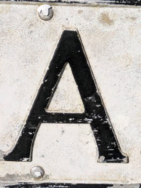 Sıkıntılı Durum Tipografisi ile Yazılan Sözcükler Fidye Mektubu A 'yı Buldu