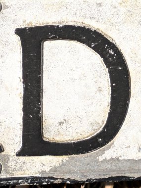 Sıkıntılı Durum Tipografisi ile Yazılan Kelimeler Fidye Mektubu D 'yi Buldu