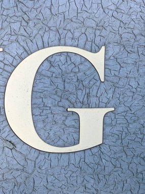 Sıkıntılı Durum Tipografisi ile Yazılan Sözcükler Fidye Mektubu G 'yi Buldu