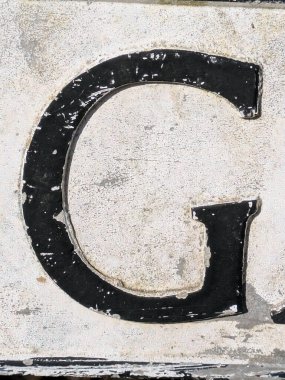 Sıkıntılı Durum Tipografisi ile Yazılan Sözcükler Fidye Mektubu G 'yi Buldu