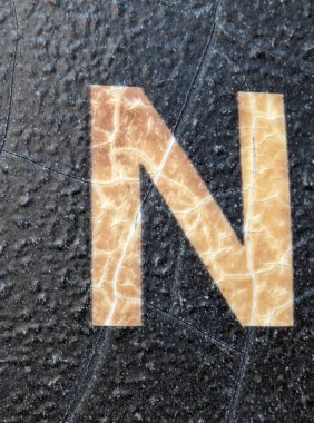 Sıkıntılı Durum Tipografisi ile Yazılan Kelimeler Fidye Mektubu N 'yi Buldu