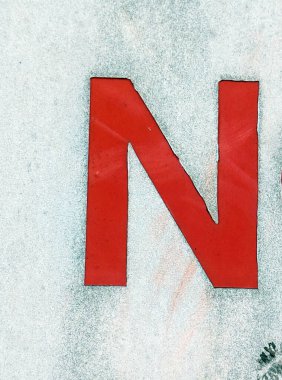 Sıkıntılı Durum Tipografisi ile Yazılan Kelimeler Fidye Mektubu N 'yi Buldu