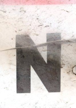 Sıkıntılı Durum Tipografisi ile Yazılan Kelimeler Fidye Mektubu N 'yi Buldu