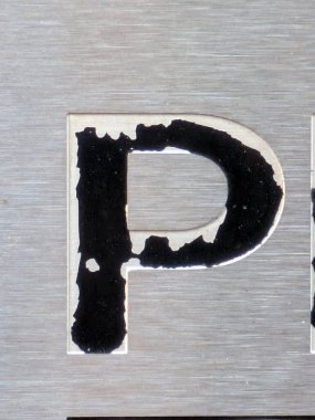 Sıkıntılı Durum Tipografisi ile Yazılan Sözcükler Fidye Mektubu P Bulundu