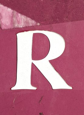 Sıkıntılı Durum Tipografisi ile Yazılan Kelimeler Fidye Mektubu R 'yi Buldu