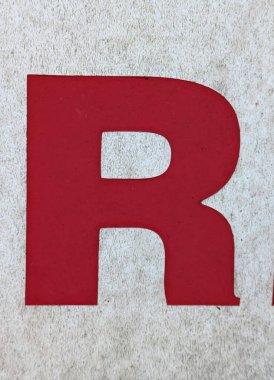 Sıkıntılı Durum Tipografisi ile Yazılan Kelimeler Fidye Mektubu R 'yi Buldu