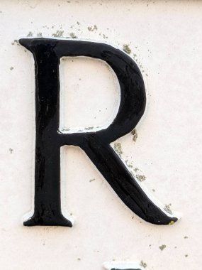 Sıkıntılı Durum Tipografisi ile Yazılan Kelimeler Fidye Mektubu R 'yi Buldu