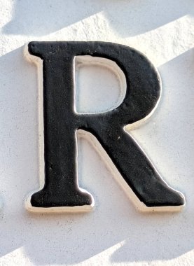 Sıkıntılı Durum Tipografisi ile Yazılan Kelimeler Fidye Mektubu R 'yi Buldu