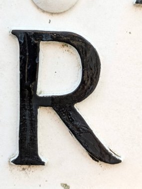 Sıkıntılı Durum Tipografisi ile Yazılan Kelimeler Fidye Mektubu R 'yi Buldu