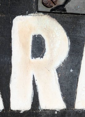 Sıkıntılı Durum Tipografisi ile Yazılan Kelimeler Fidye Mektubu R 'yi Buldu