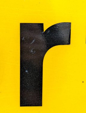 Sıkıntılı Durum Tipografisi ile Yazılan Kelimeler Fidye Mektubu R 'yi Buldu