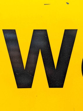 Sıkıntılı Durum Tipografisi ile Yazılan Sözcükler Fidye Mektubu W 'yu Buldu