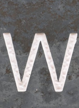 Sıkıntılı Durum Tipografisi ile Yazılan Sözcükler Fidye Mektubu W 'yu Buldu