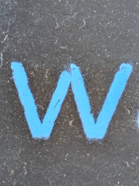 Sıkıntılı Durum Tipografisi ile Yazılan Sözcükler Fidye Mektubu W 'yu Buldu