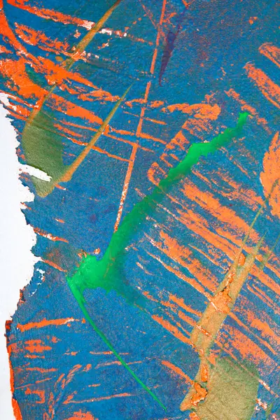 Kalın, soyut bir boya yüzeyi ve ağır bir dokusu var. Graffiti eline benziyor. Çok koyu bir arka plan.