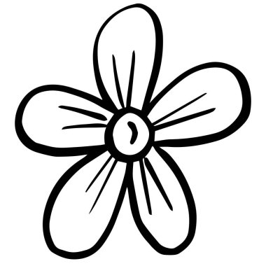 Bir Yaban Çiçeği Çiçeği Simgesi 'nin Logo Tasarımı Çizgi Filmi: Çiçek İkonası, Daisy, Karahindiba,