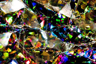 Canlı Holografik Geometrik Parıltılı Soyut Bilimsel Metalik Arkaplan