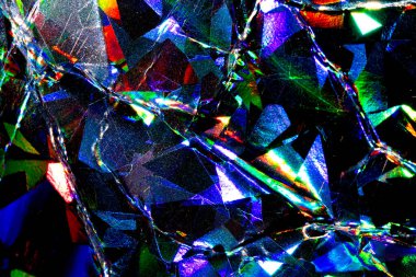 Canlı Holografik Geometrik Parıltılı Soyut Bilimsel Metalik Arkaplan