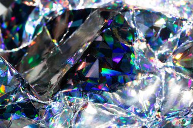 Canlı Holografik Geometrik Parıltılı Soyut Bilimsel Metalik Arkaplan