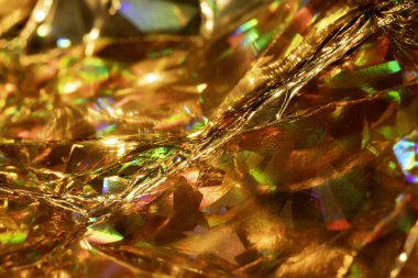 Canlı Holografik Geometrik Parlak Soyut Bilimsel Metalik Arkaplan