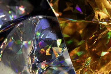 Canlı Holografik Geometrik Parlak Soyut Bilimsel Metalik Arkaplan