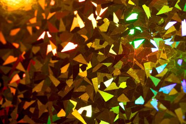 Canlı Holografik Geometrik Parlak Soyut Bilimsel Metalik Arkaplan