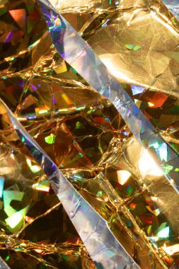 Canlı Metalik Tinstle Festive Geometric Bilimkurgu Soyut Şekiller Arkaplan İçin Parlıyor