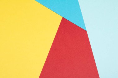 Basit Kağıt Kart Birincil Rengi Çok Renkli Gökkuşağı Sakin Arkaplanındaki Geometrik Şekiller