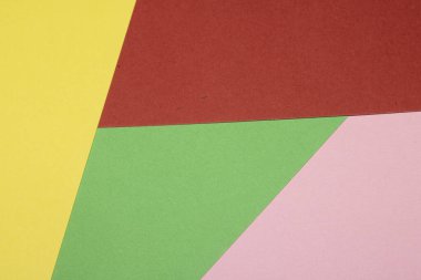 Basit Kağıt Kart Birincil Rengi Çok Renkli Gökkuşağı Sakin Arkaplanındaki Geometrik Şekiller